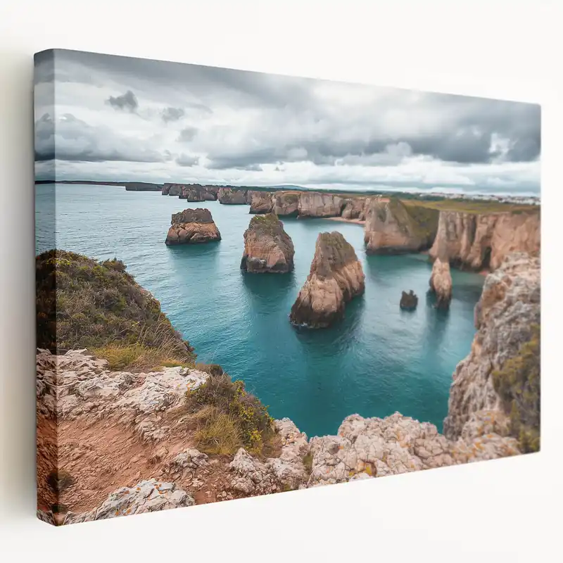 Cliffs Wall Art - Serene Coastal Cliffscape Canvas Decor Special Offer