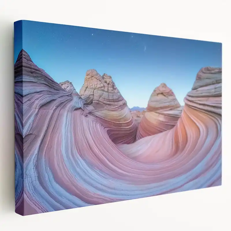 Celestial Wave Canyon - Nature Inspired Scenic Wall Art Instant Buy