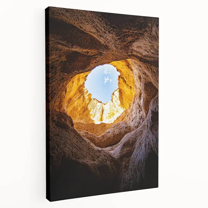 Bargain Sunlit Cave Wall Art - Natural Underground Scenic Photography Prints