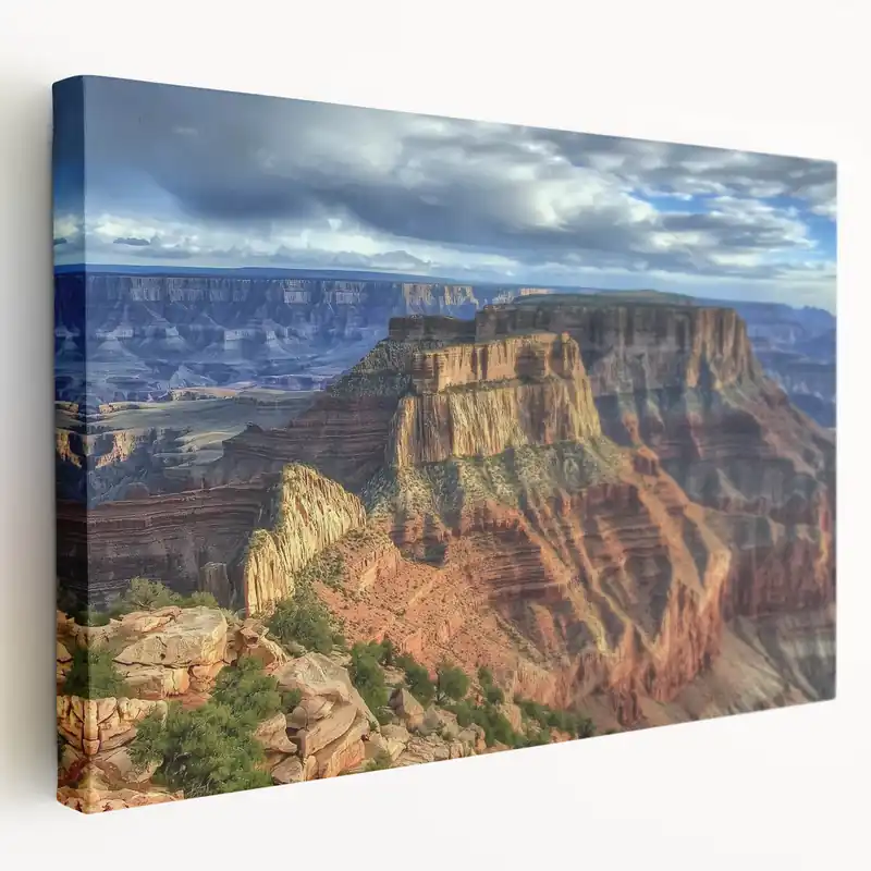 Worldwide Shipping Grand Canyon View Art - Scenic Canyon Canvas Prints for Wall Decor