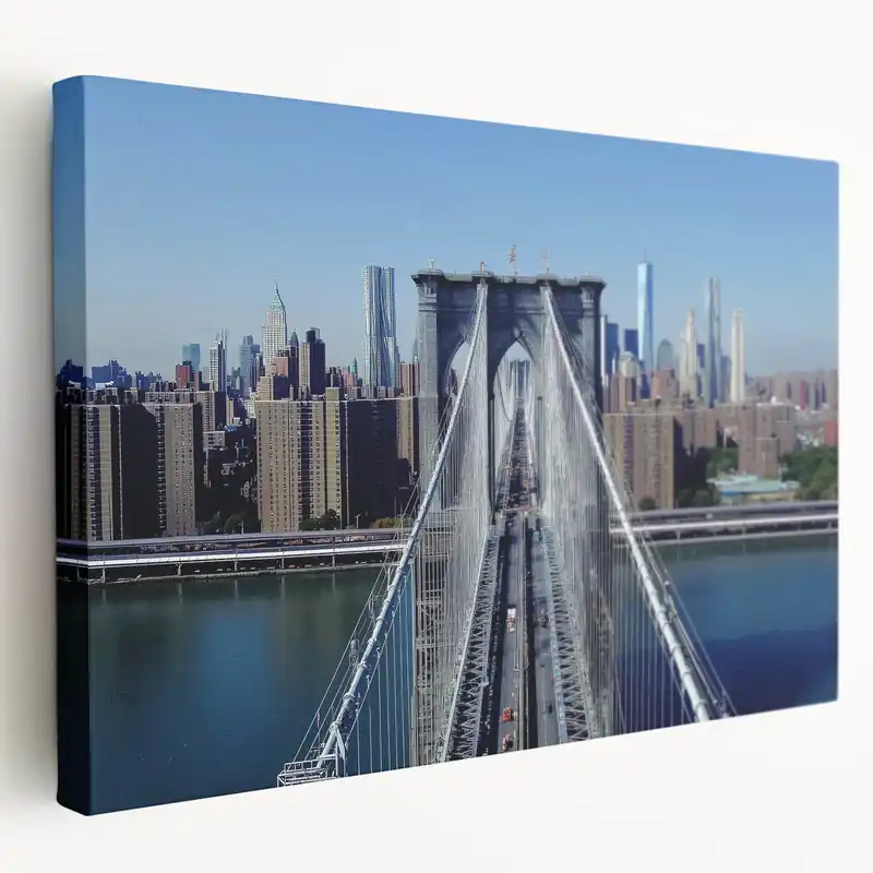 Limited Edition Bridge Artwork - Brooklyn Bridge Cityscape
