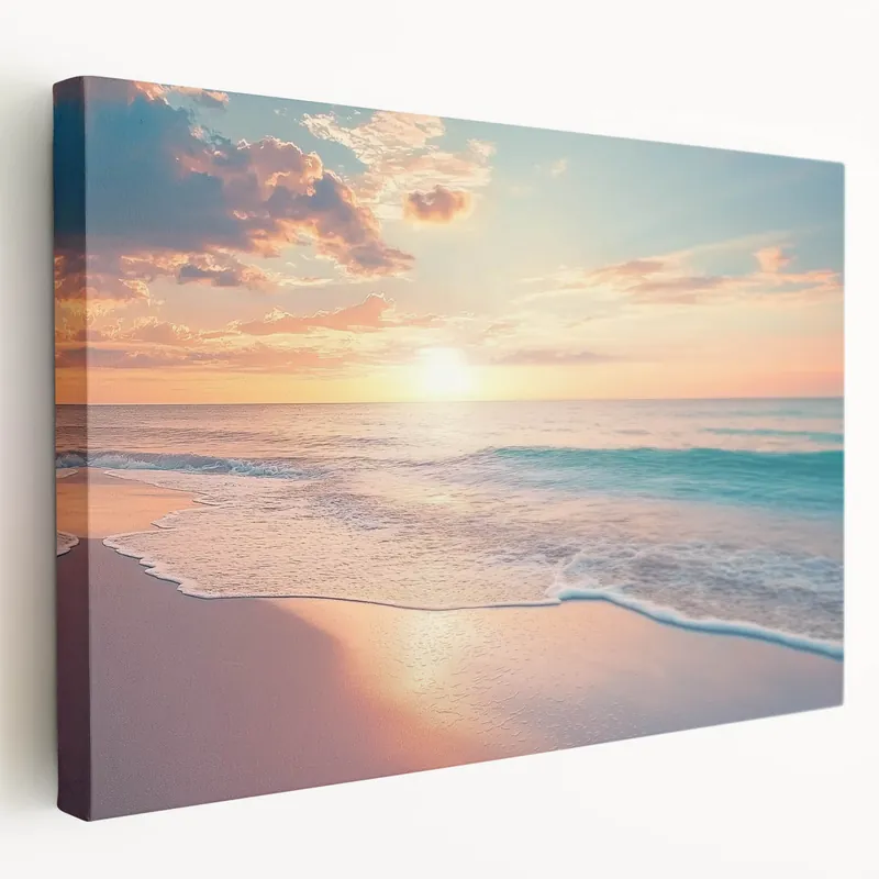 Hot Picks Beach Landscape Wall Art - Ocean Beach Canvas Art for Seaside Decor