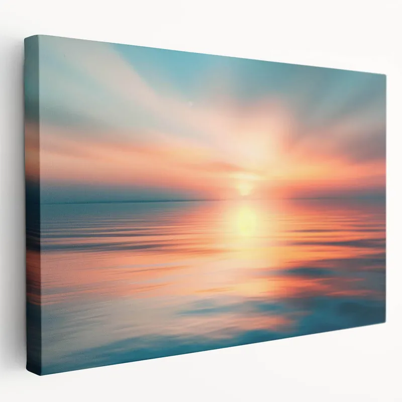 Order Now Tranquil Sunset Reflections Art – Serene Sky and Water Wall Decor