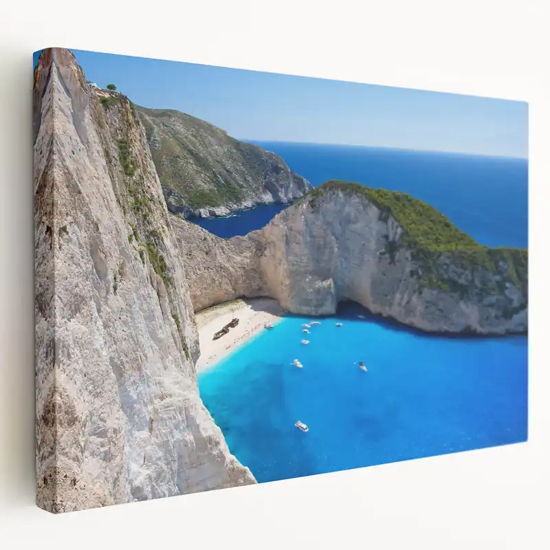 Breathtaking Beach Landscape Wall Art - Coastal Ocean Beach Canvas Print Holiday Sale