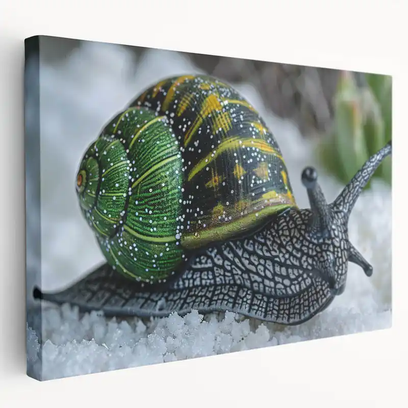 New Arrival Snail Art Poster - Vibrant Wildlife Print for Nature Enthusiasts