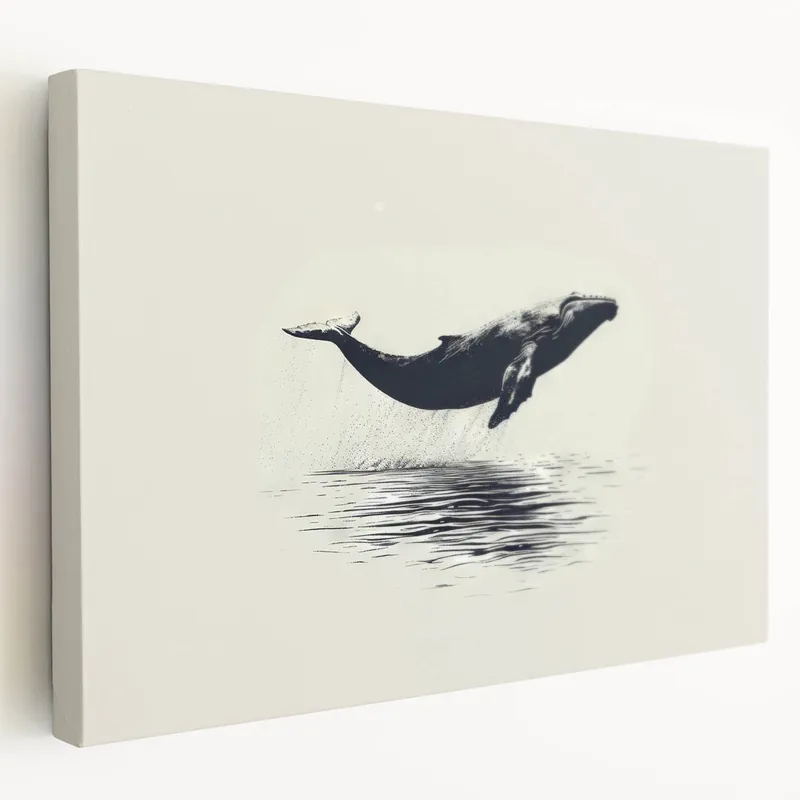 Timeless Orca Wall Art - Elegant Ocean Life Canvas & Print Decor New Arrival