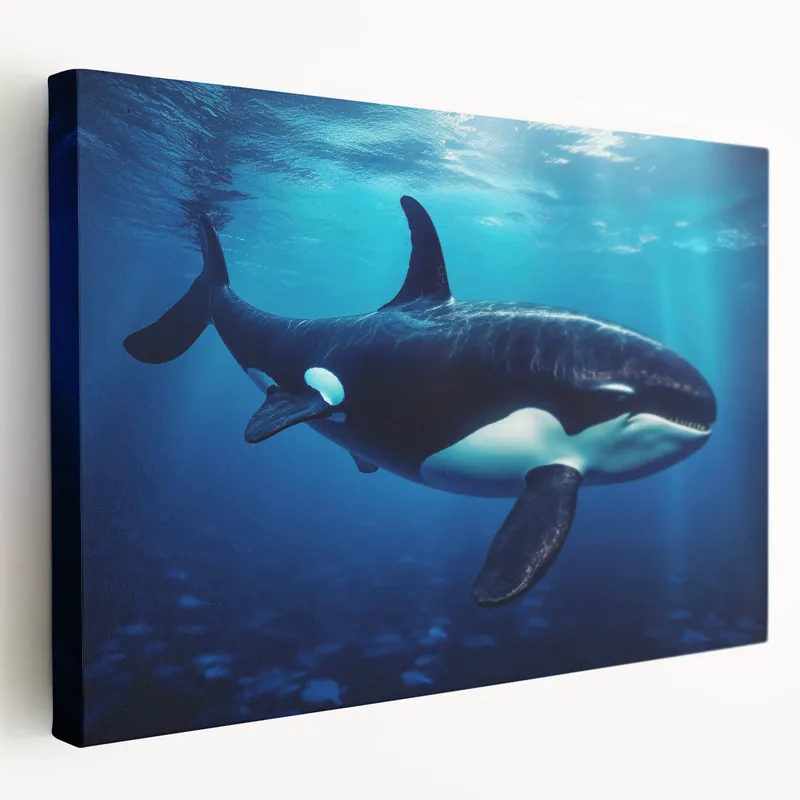 Shop Now Majestic Orca Wall Art - Deep Ocean Life Canvas & Framed Print Decor