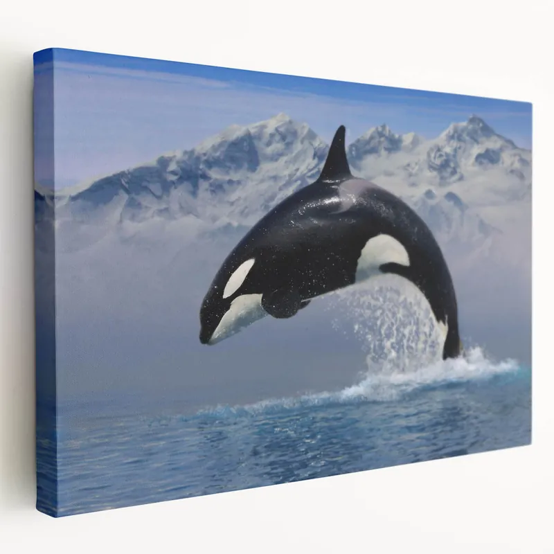 Majestic Orca Wall Art - Stunning Ocean Life Canvas & Framed Print Decor New Arrival