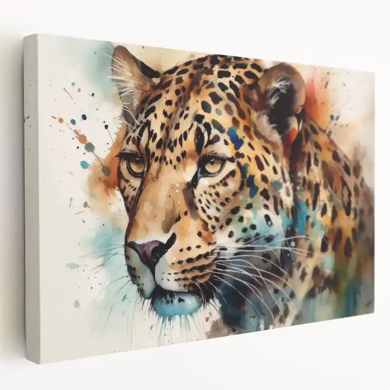 Vibrant Jaguar Canvas Print - Exotic Wild Cat Art for Modern Decor Clearance