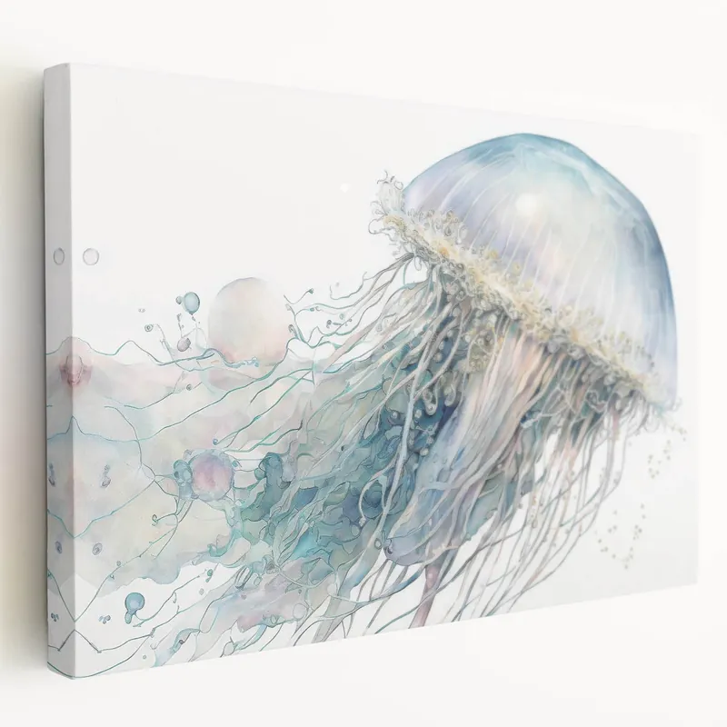 Delicate Jellyfish Wall Art - Ethereal Marine Life Canvas & Prints Must Have