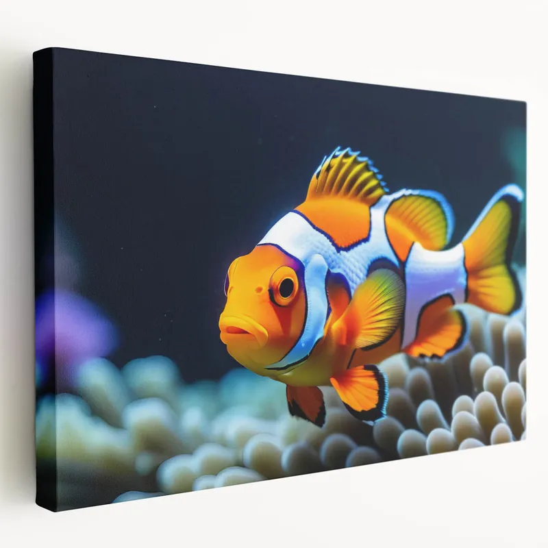 Vibrant Clownfish Wall Art - Canvas, Framed & Acrylic Prints Handmade