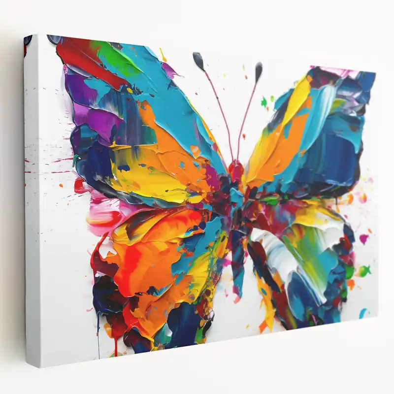 Vibrant Butterfly Wall Art - Colorful Canvas Print & Framed Decor Low Price