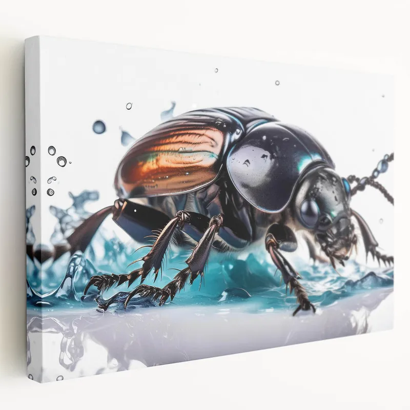 Stunning Beetle Wall Art - Unique Insect Design on Canvas & Acrylic Glass Wholesale