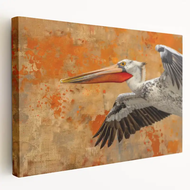 Dynamic Pelican Wall Art - Bold Pelican Decor for Modern Spaces Seasonal Sale