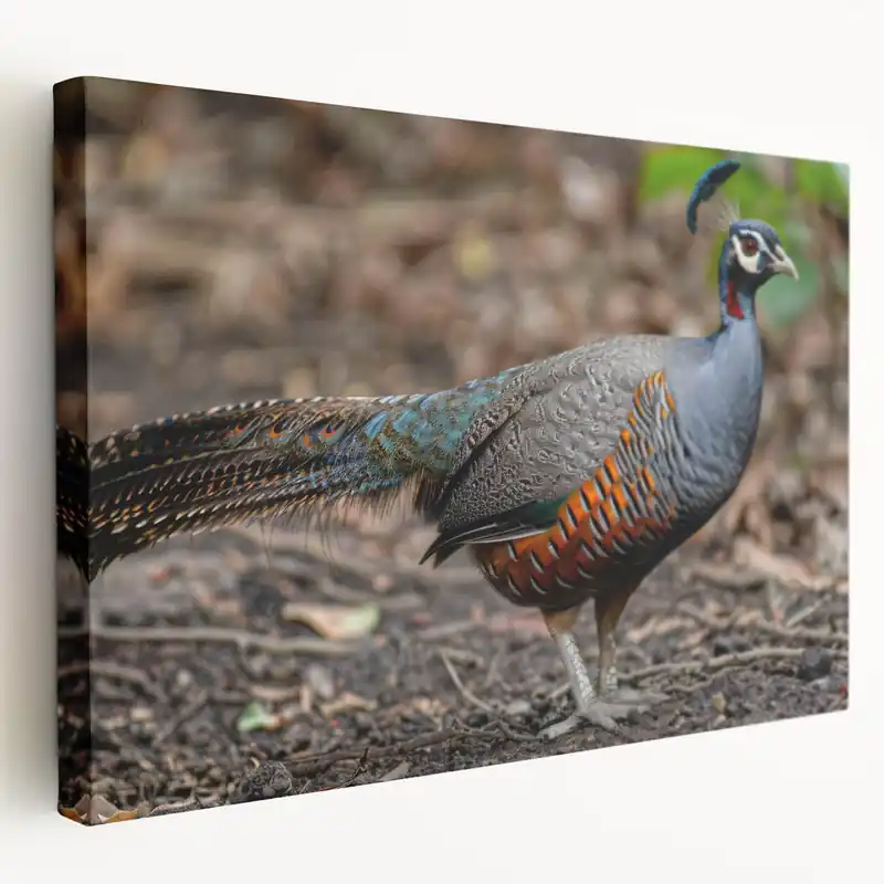 Exotic Pheasant Wall Art - Detailed Wildlife Canvas & Print Decor High Quality