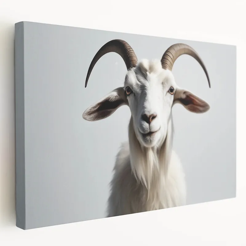 Majestic Goat Wall Art - Premium Canvas, Framed & Acrylic Decor Options Markdown