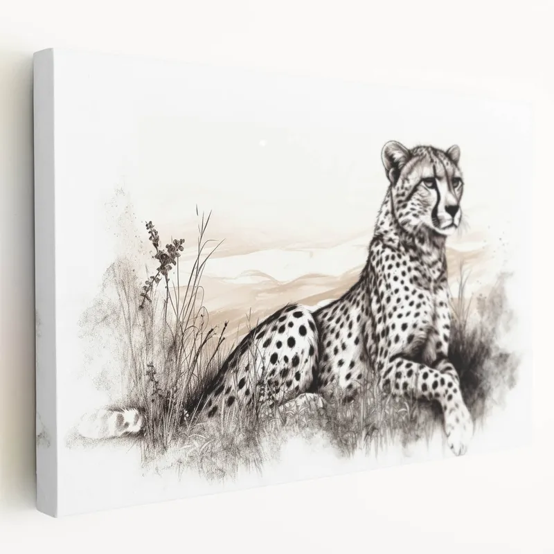 Fresh Stock Elegant Cheetah Canvas ArtCheetah Wall DecorCheetah Framed Print