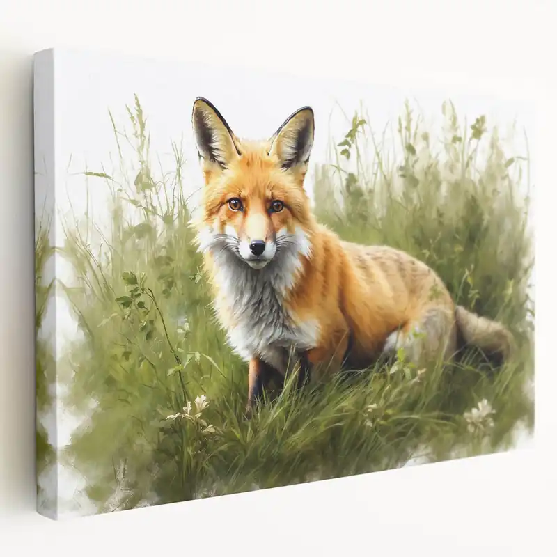 Buy Online Nature Fox Wall Art - Peaceful Woodland Fox on Canvas and Prints