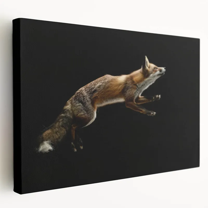Handmade Stunning Fox Wall Art - Wildlife Fox Decor on Canvas and Framed Prints