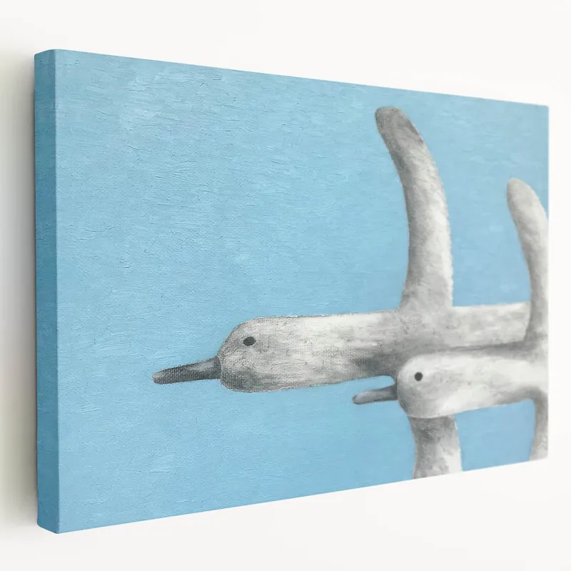 Elegant Crane Wall Art – Graceful Crane Decor on Canvas & Acrylic Print Genuine