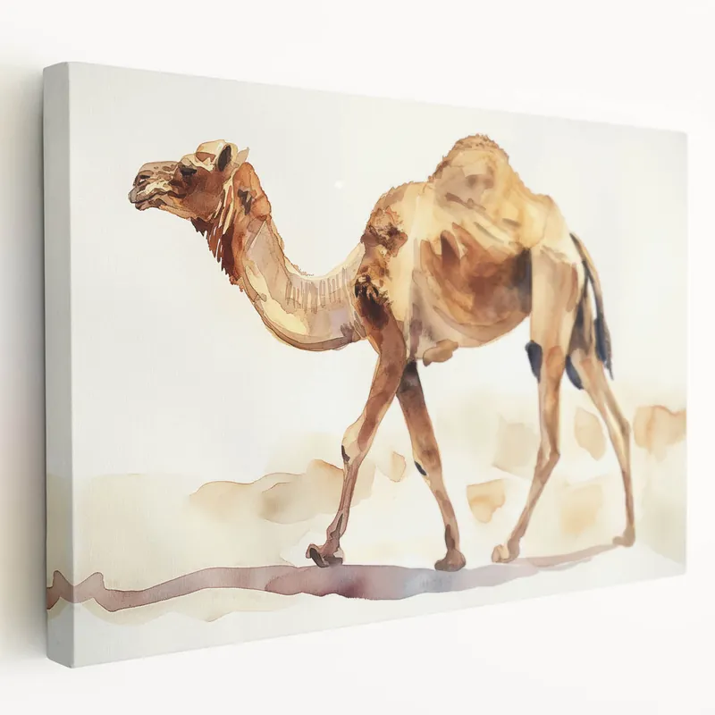 Camel Art Print - Elegant Watercolor Camel Decor - Camel Wall Decor Buy Online