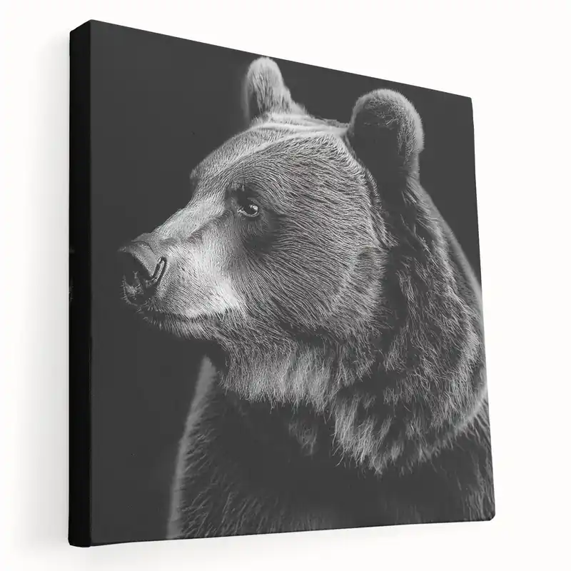 Stunning Black Bear Art – Graceful Wildlife Bear Wall Decor Print Place Order
