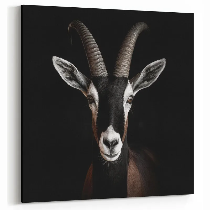 Place Order Elegant Black Antelope Wildlife Art – Captivating Antelope Canvas Prints