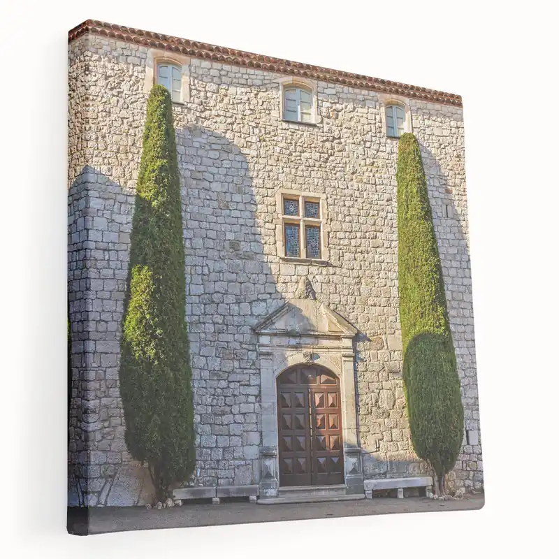 Flash Sale French Country Wall Art – Rustic Stone Building in Provence Countryside