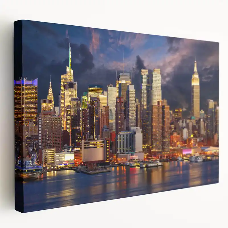 Vibrant Manhattan Skyline Wall Art – NYC Cityscape Prints for Home Latest