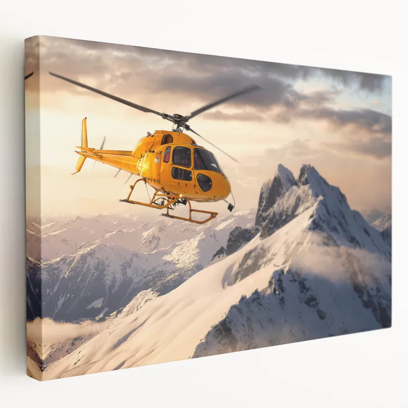 Deal Mountain Rescue Helicopter Wall Art: Aviation Canvas Prints for Decor