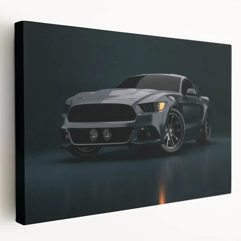 Express Delivery Modern Muscle Car Wall Art - Sleek Racing Car Canvas Print