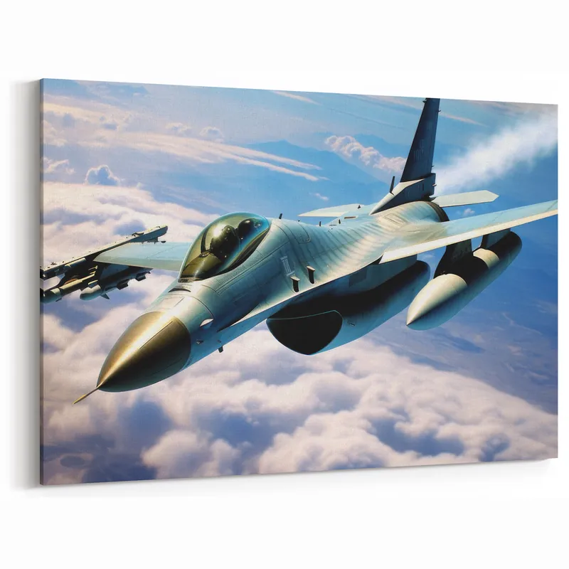 Sleek Fighter Jet Art - Modern Aviation Wall Decor for Home & Office Viral