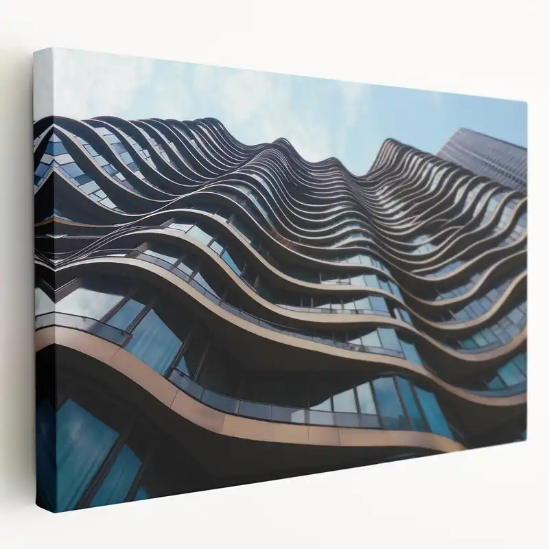 Brand New Wave-Inspired Skyscraper Art - Urban Architecture Prints - Modern Decor