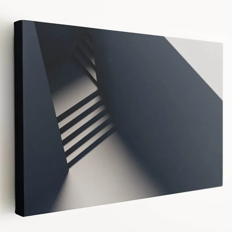 Free Returns Modern Architectural Staircase Wall Art | Elegant Staircase Canvas Print