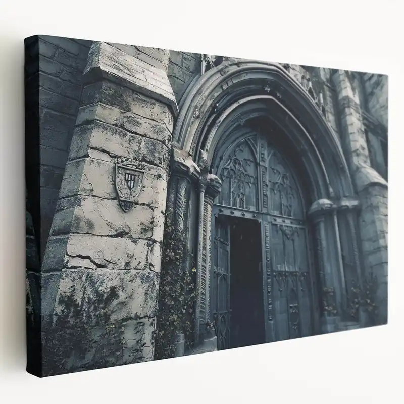 Buy Today Gothic Church Doorway - Dramatic Spiritual Wall Art for Home Decor