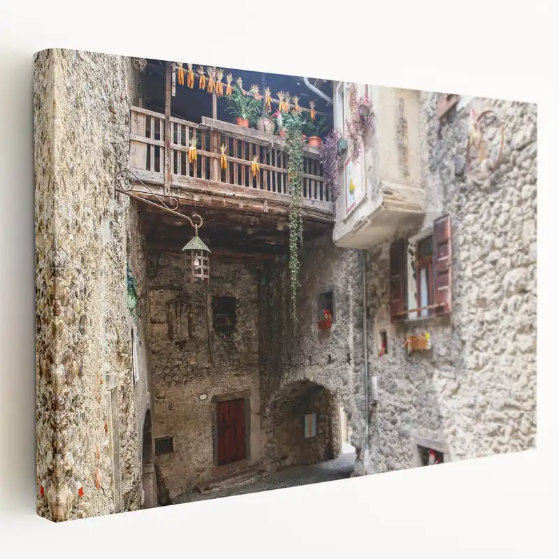 Rustic Masonry Framed Art - Architectural Stone Design for Wall Decor Secure Checkout