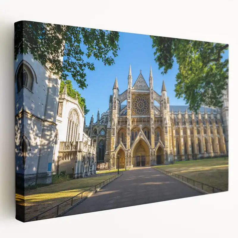 Gothic Revival Palace Architecture Canvas Wall Art Professional Grade