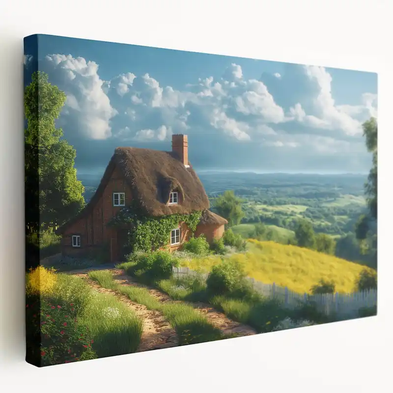 Bulk Order Charming Cottage House Wall Art - Premium Canvas & Framed Prints