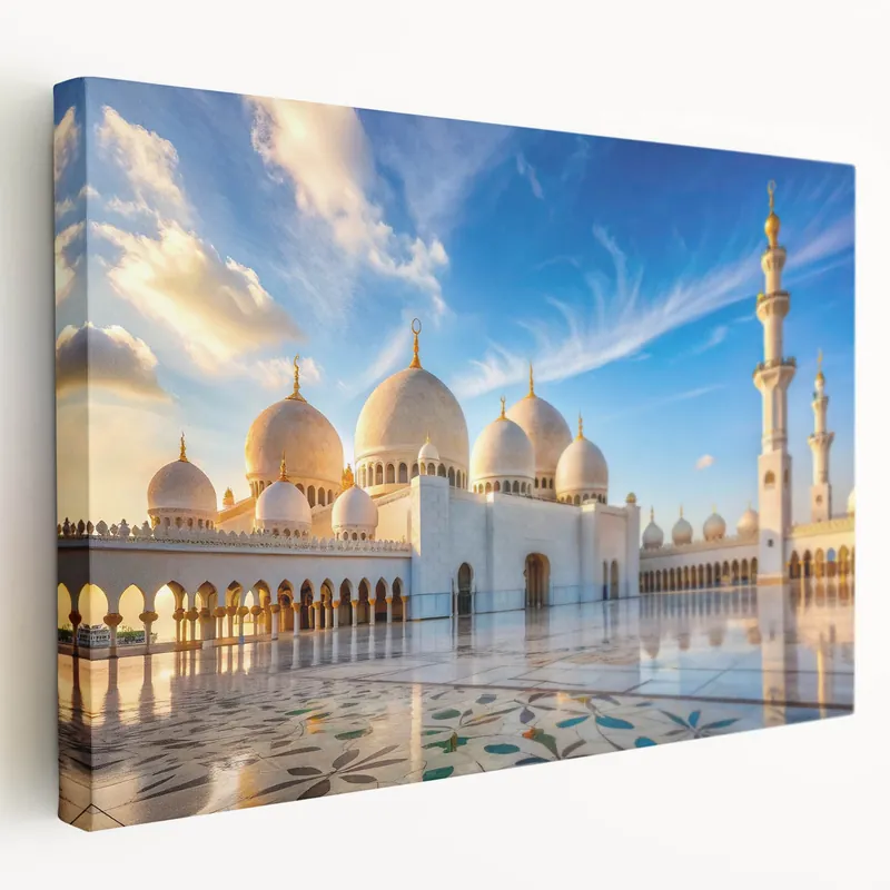 Certified White Marble Domes Canvas Print - Elegant Architectural Wall Decor