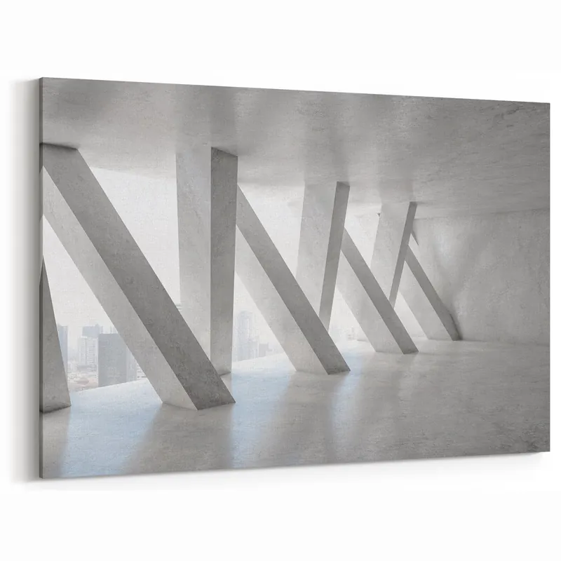 New Arrival Concrete Support Art Print - Modern Minimalist Architectural Design