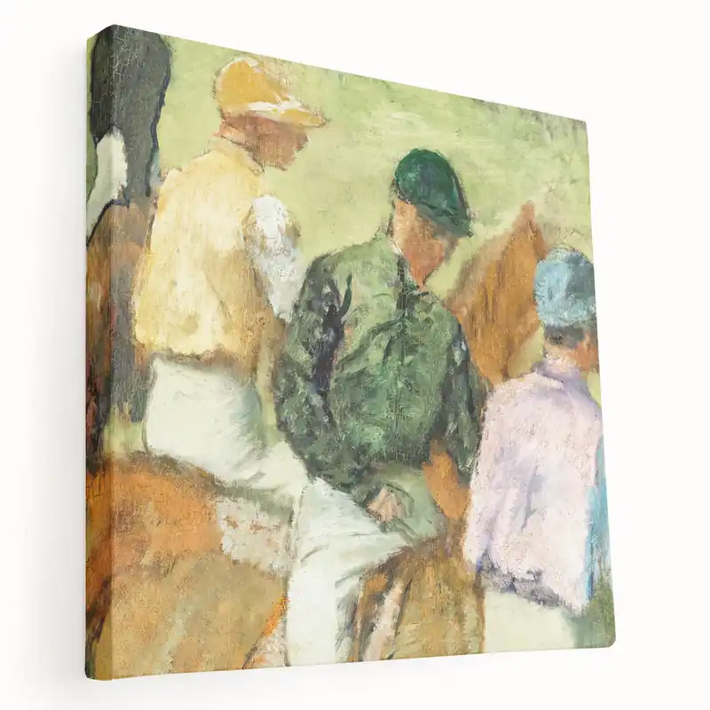Edgar Degas Prints | Jockeys on Horseback | Famous Impressionist Art Free Shipping
