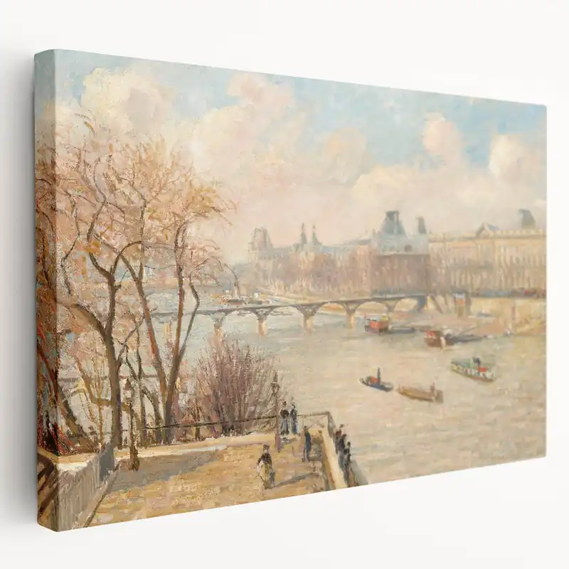 Limited Time Camille Pissarro Art - Paris Riverside 1902 | French Impressionist Print