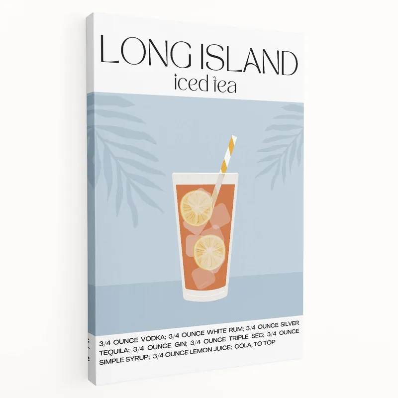 Long Island Iced Tea - Bar Wall Art for Kitchen or Lounge Fresh Stock
