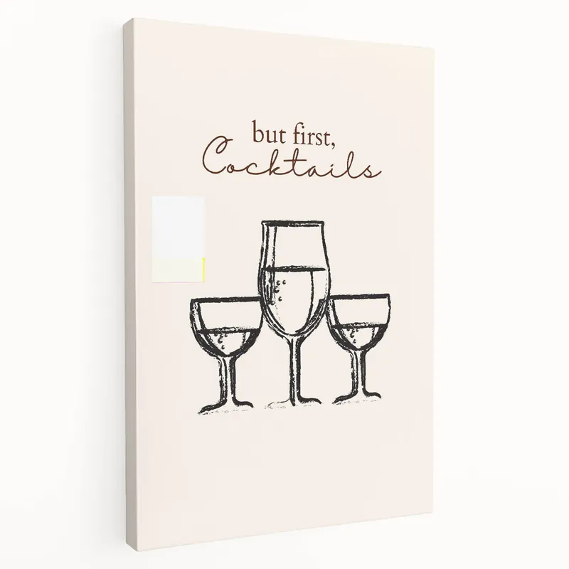 Crafted Chic Cocktail Quote Wall Art - Bar & Kitchen Decor