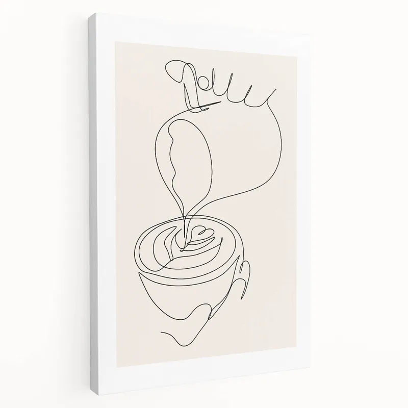 Modern Coffee Wall Art - Minimalist Kitchen & Café Decor Seasonal Sale
