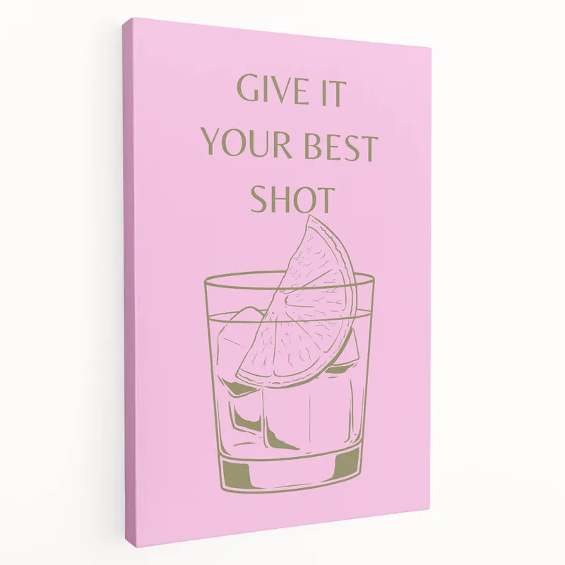 Top Pick Minimalist Cocktail Quote Art - Bar Wall Art for Home & Kitchen