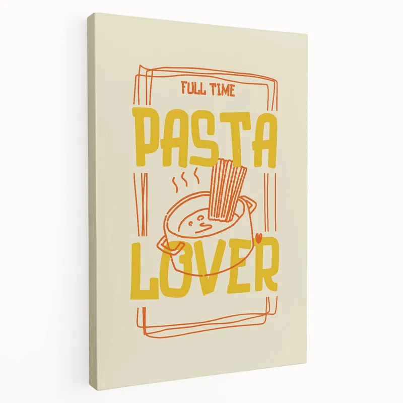 Full-Time Pasta Lover Kitchen Art Print – Food-Themed Wall Art Hot Deal