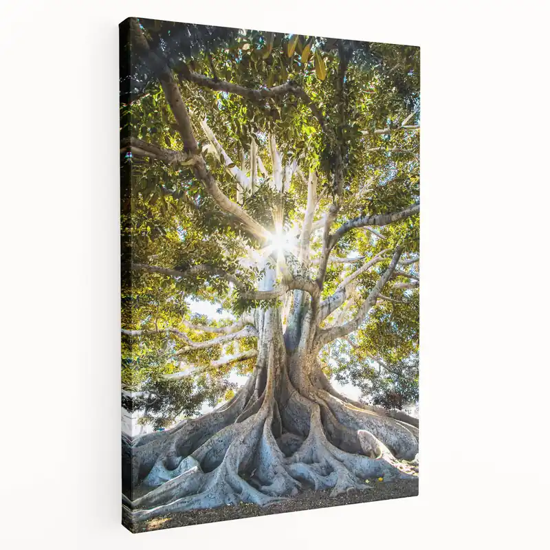 Majestic Tree Spring Wall Art - Nature Landscape Canvas Print Crafted