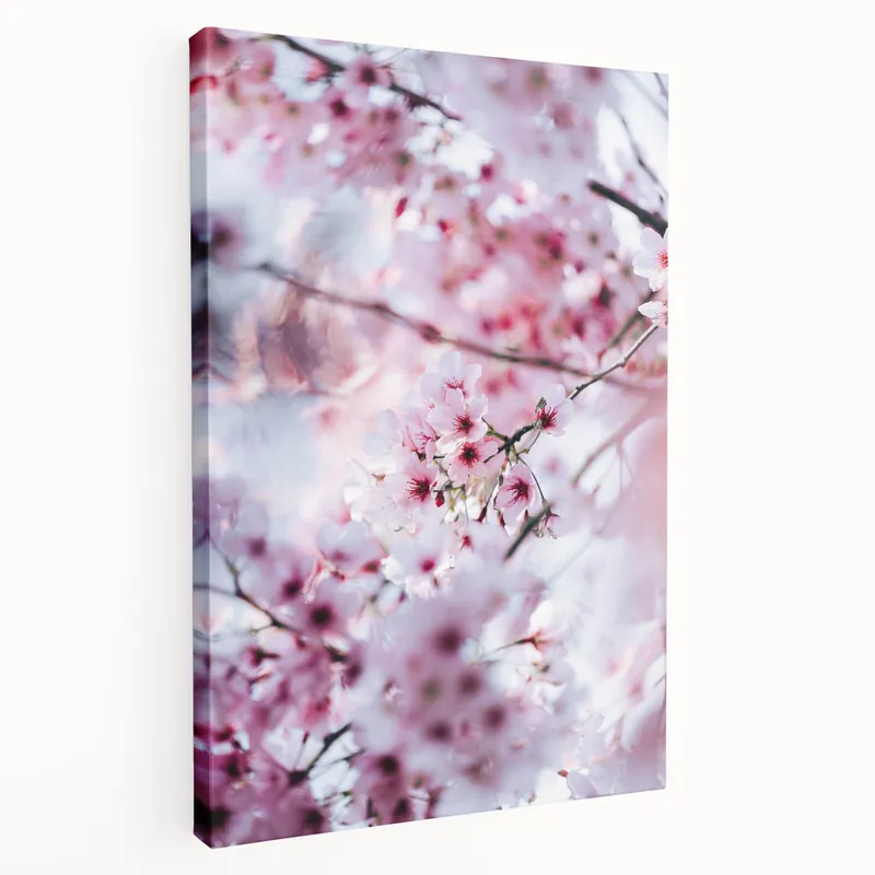 No Minimum Order Dreamy Cherry Blossoms - Floral Spring Wall Art for Elegant Decor