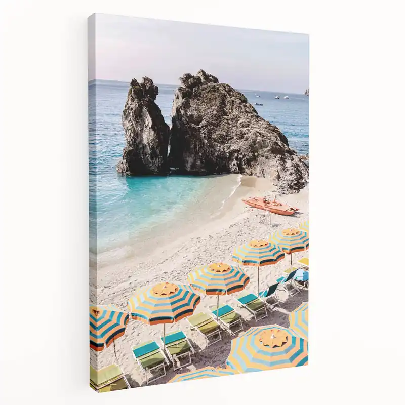 Vibrant Beach Umbrellas – Summer Wall Art for Coastal Charm Time-Limited
